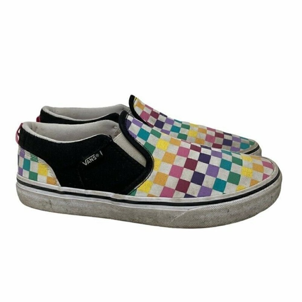 Vans Athletic Shoes Multicolor Low Top Checkered Sneakers 5